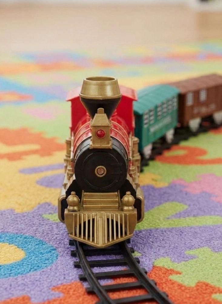 Premium Classic Steam Locomotive Toy Train Set with Passenger Coaches – Vintage Style Railway Engine for Kids - Image 3